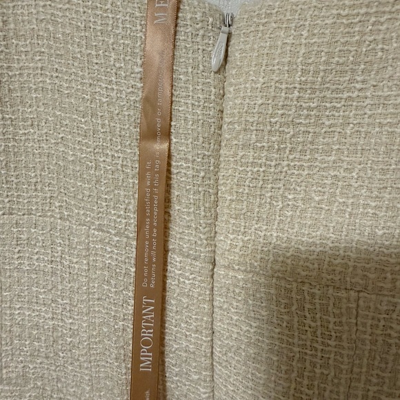 Meshki Cream Tweed Textured Midi Dress - Picture 5 of 5